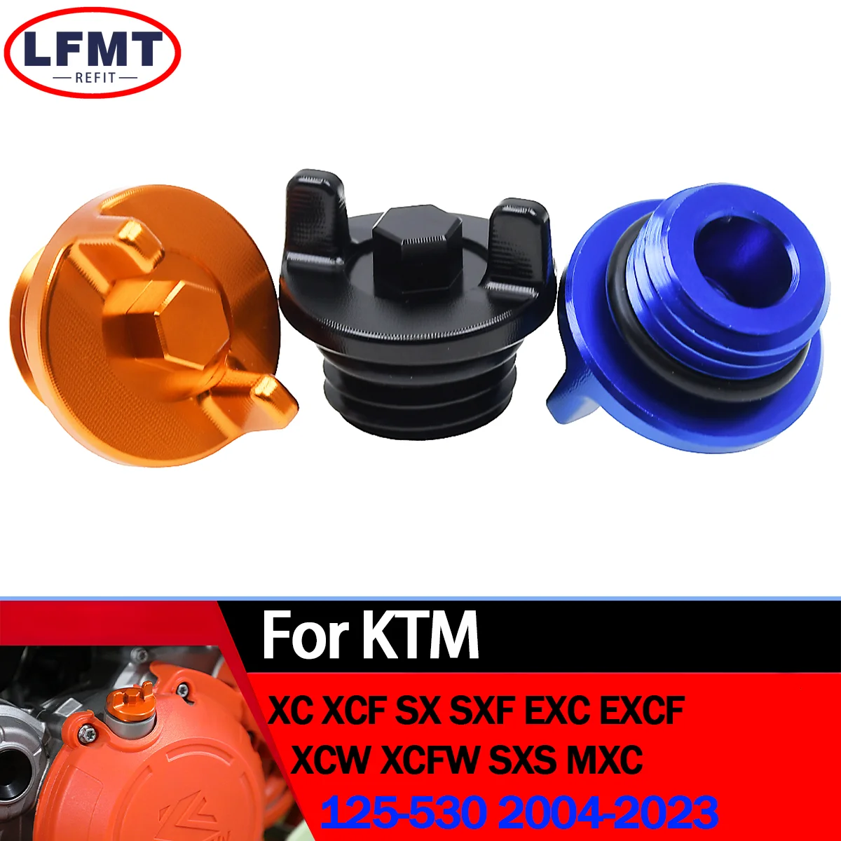 

EXC EXC-F CNC Engine Oil Filler Plug Cap Cover For KTM 125 250 300 530 XC XCF XCW XCF-W XC-W Six Days MXC MXC-G SX SXF 690 790