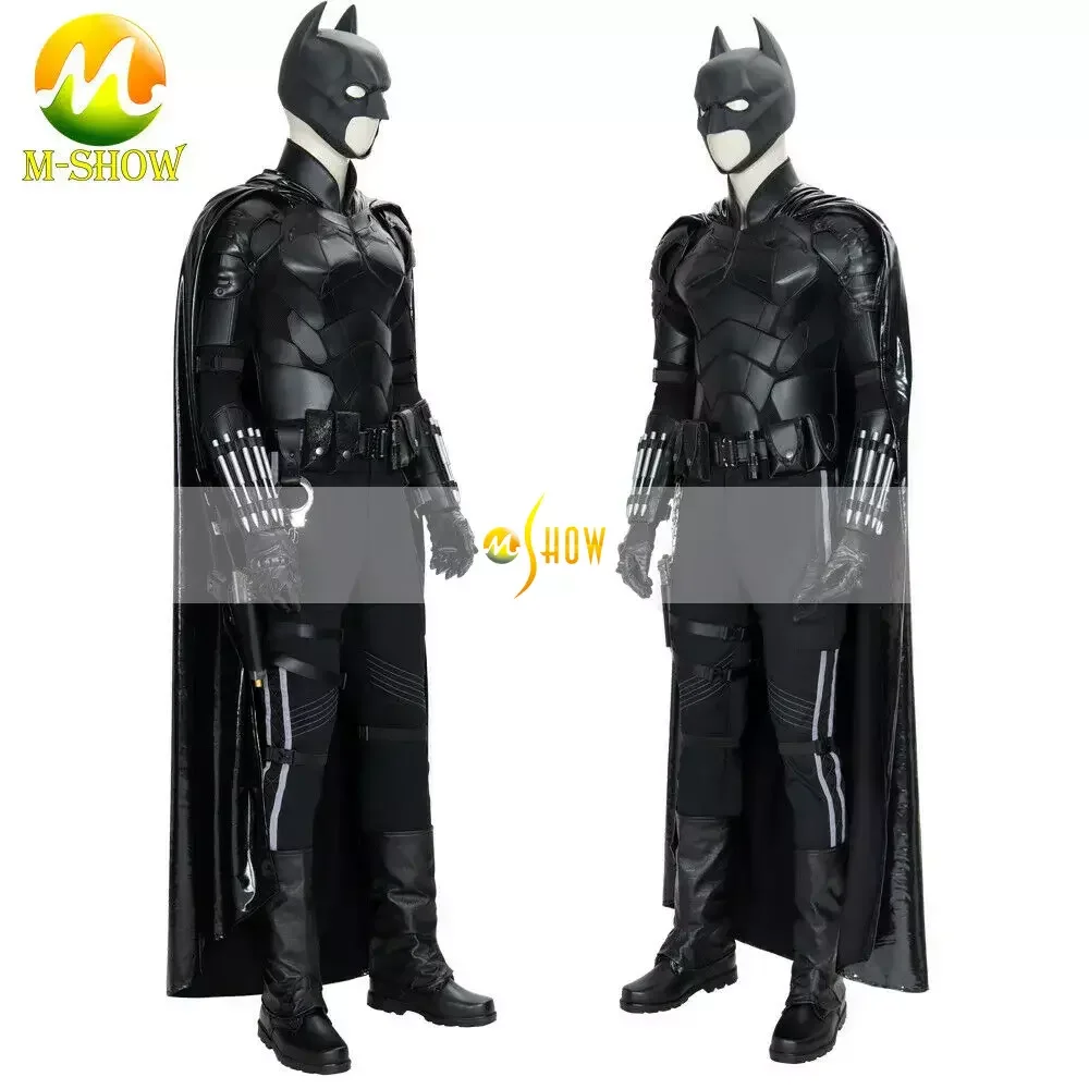 The Bat Cosplay Costume Robert Pattinson Batsuit Bruce Wayne Costume Luxious Outfit Men for Armor Suit Halloween Uniforms