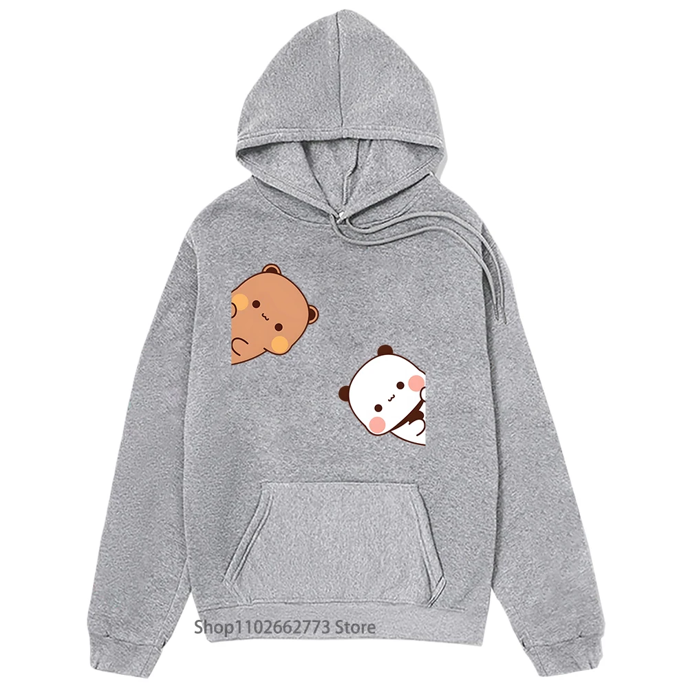 Bubu Dudu Hoodies Couple Tops Cartoon Panda Bear Sweatshirt Women Kawaii Clothes Korean Casual Harajuku Pullover Spring Sudadera