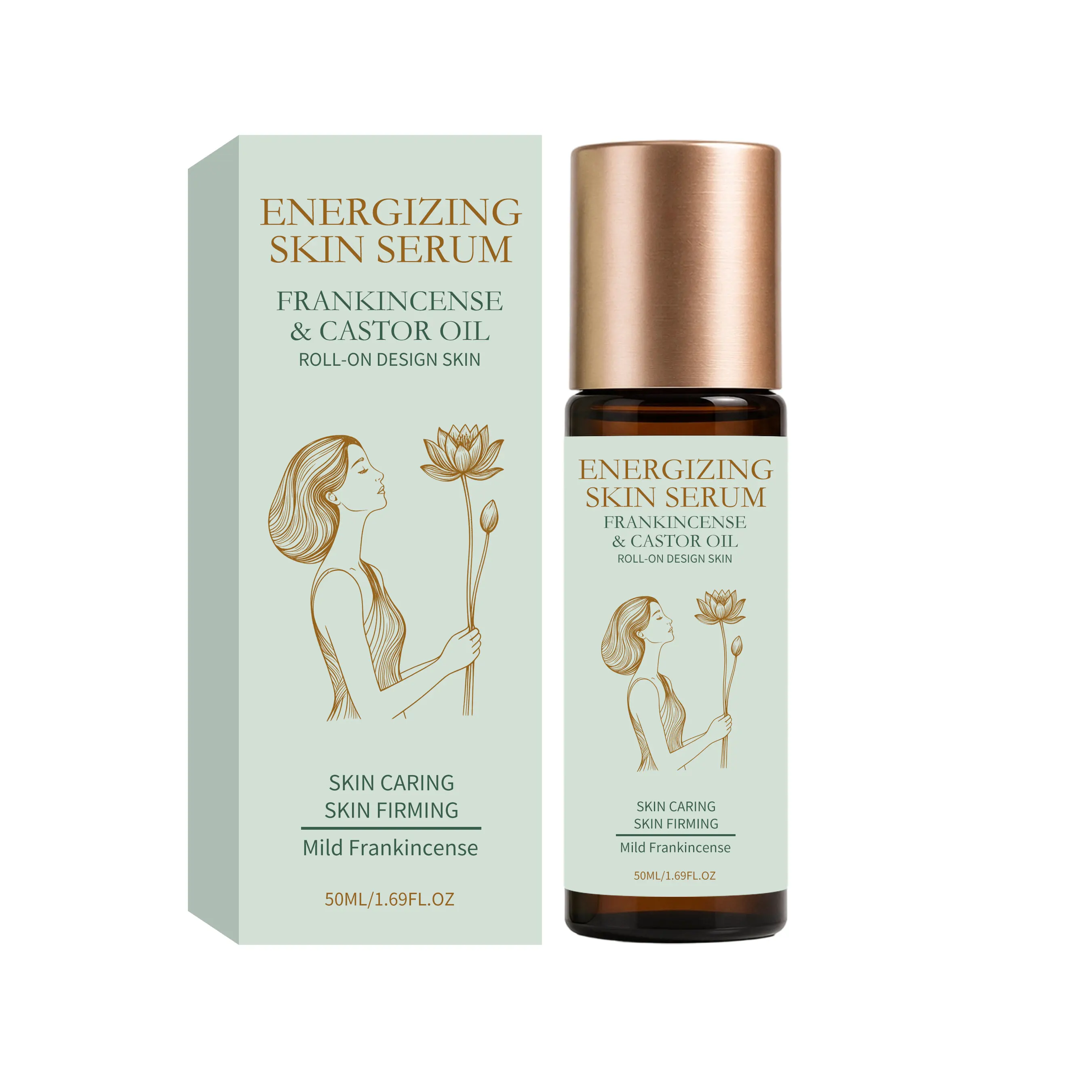 Frankincense Castor Oil Roller Ball Deep Hydration Evens out Redness Sooth Dry Rough Fast Absorption Nourish Body Oils Roll-On