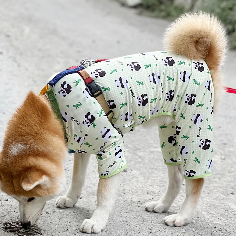 

Summer Big Dog Jumpsuit Large Dog Clothing Border Collie Samoyed Golden Retriever Husky Labrador Dog Clothes Rompers Outfit