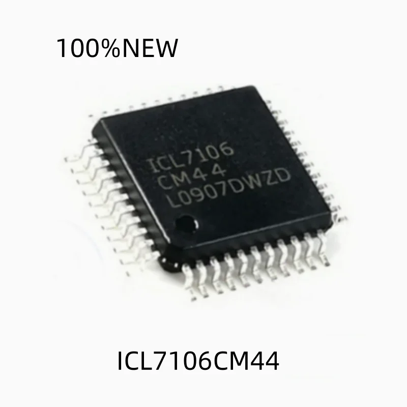 (5Pcs) 100% New Icl7106Cm44 Icl7106 Lqfp-48 Lcd/Led Display A/D Converter Chip Ic