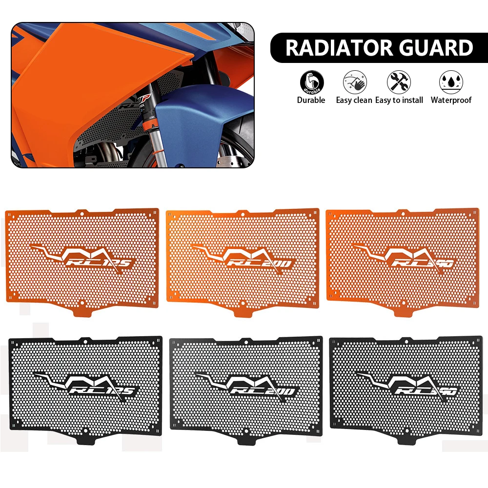 

For KTM RC125 RC200 RC390 2022 2023 2024-2025 RC 200 390 125 Duke 125/250/390 Motorcycle Radiator Guard Grille Cover Protector