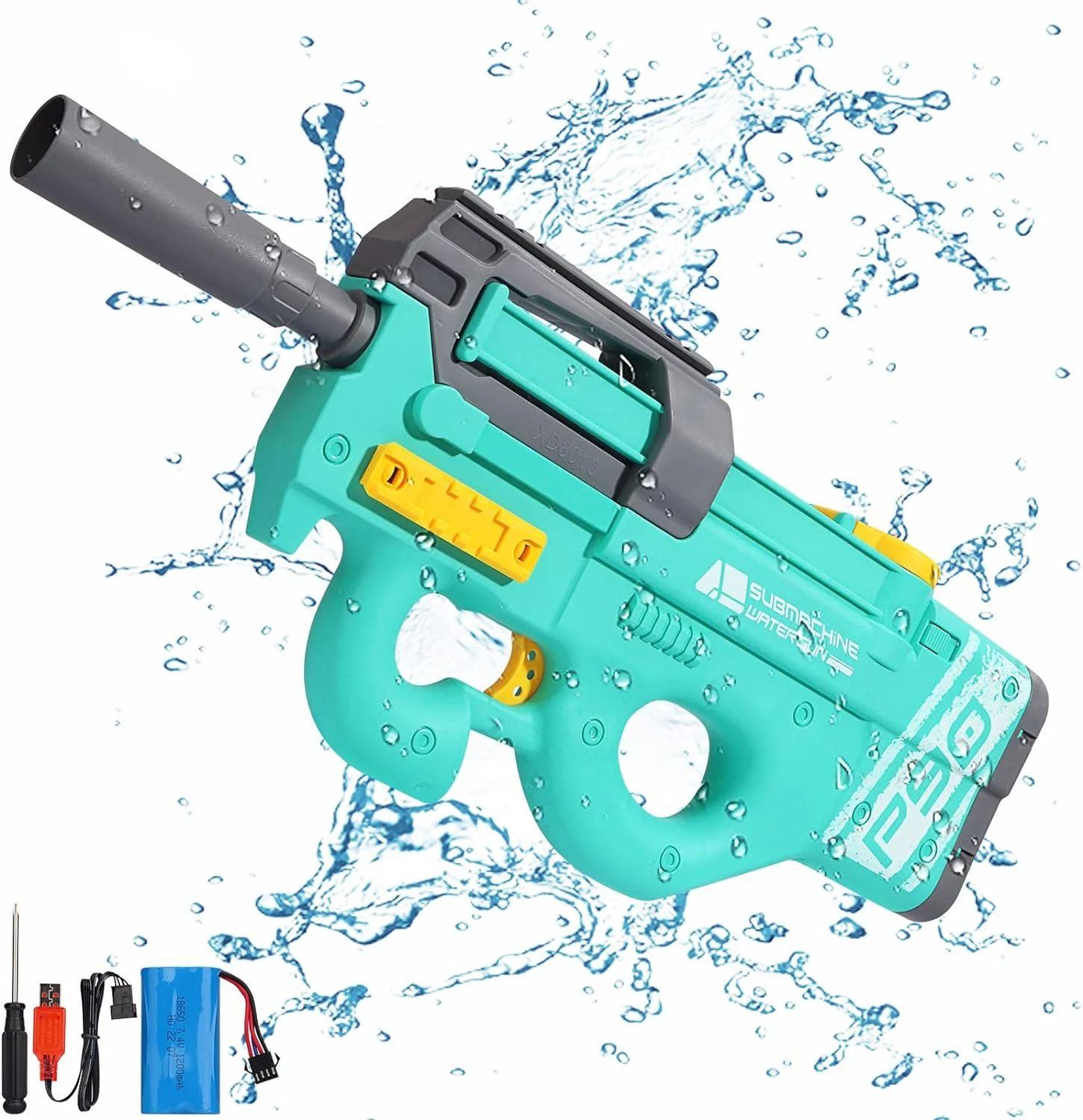 

Electric Water Gun Summer Outdoor Swimming Beach Water Fighting ToysAutomatic Water BlasterSquirt Guns for Adults/Kids