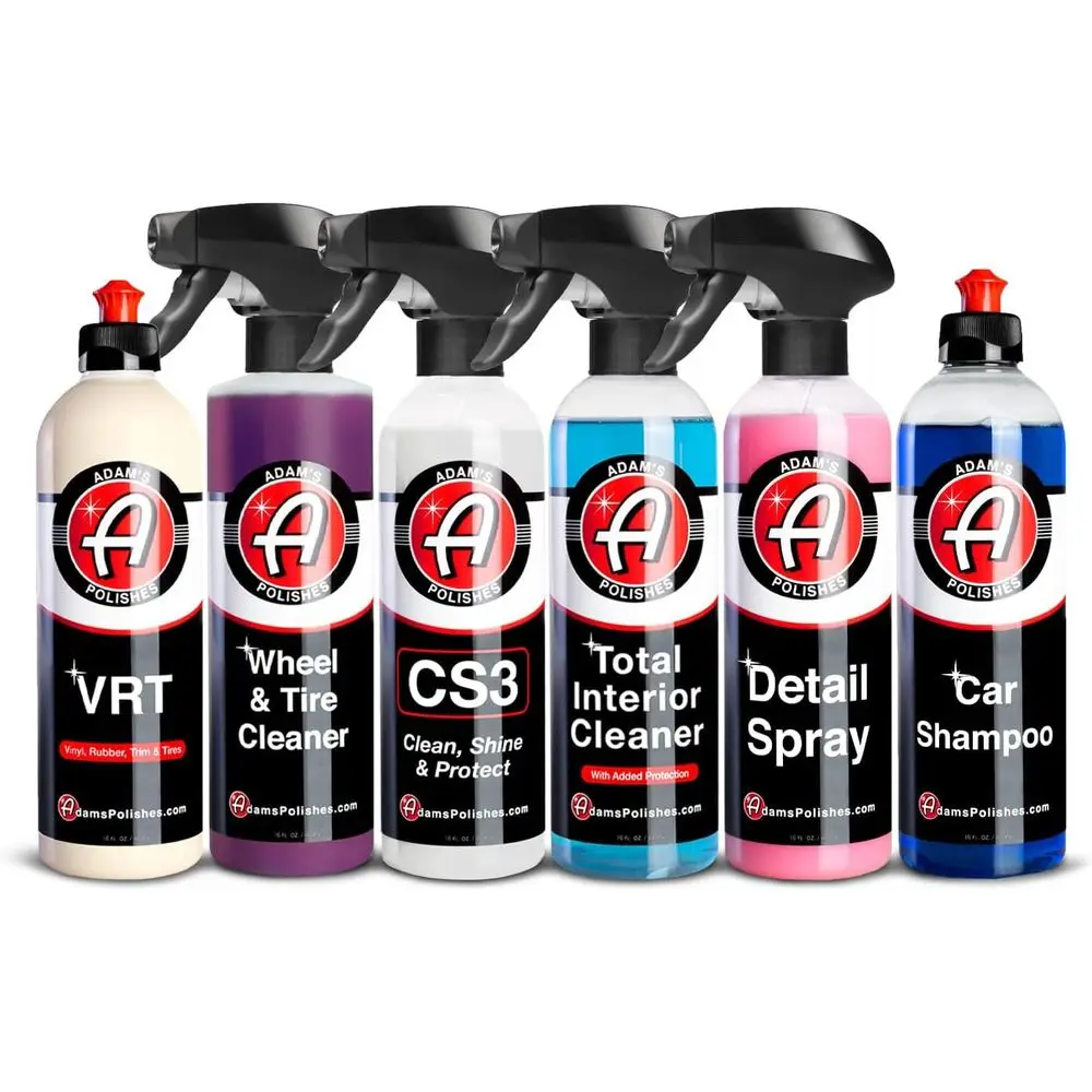 

Complete 6-Item Car Wash Kit - USA Auto Detailing Cleaning Set for Car Enthusiasts and DIY Car Care