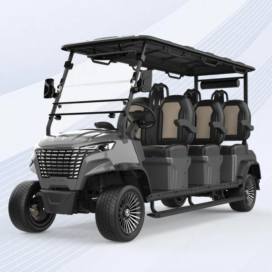 Custom Manufacturer Wholesale 6 Seater Seat Hunting Lithium Electric Utility off Road Lifted Golf Cart for Sale