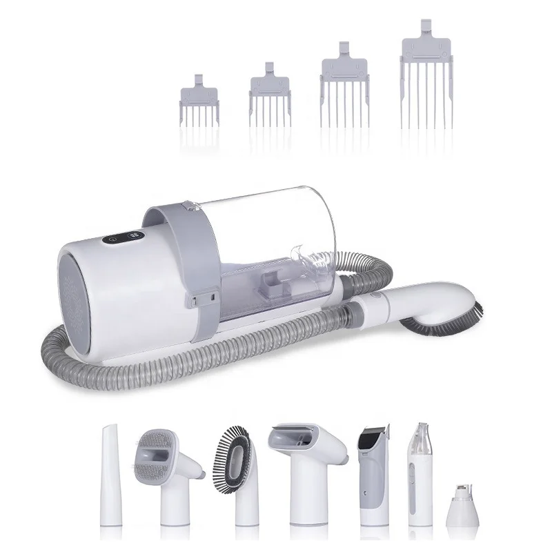 Multifunctional Pro Dog Cat Hair Remove Electric Trimmer Cleaning Tool Home Portable Pet Vaccum Cleaner Saloon Grooming Sets Kit