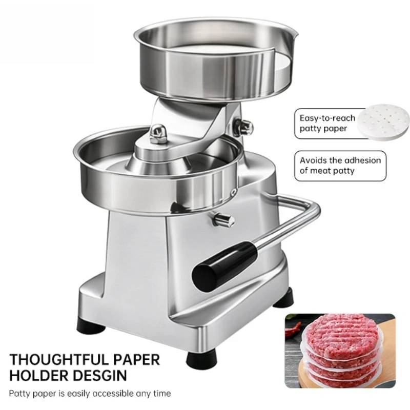 Commercial 6-inch 150mm manual burger pie press New conditions for making burger pies for restaurants and hotels
