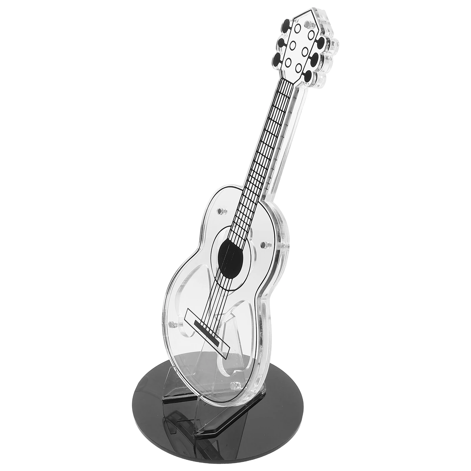 

Acrylic Guitar Pick Holder Transparent Electric Guitar Headstock Shaped Pick Storage Display Box Organizer Musical Accessories