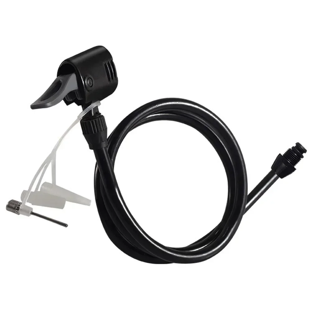 125cm Bicycle Air Pump Extension Tube Pump Bicycle Hose Air Pump Connector Bike Air Pump Tire Inflator Nozzles Accessories Parts