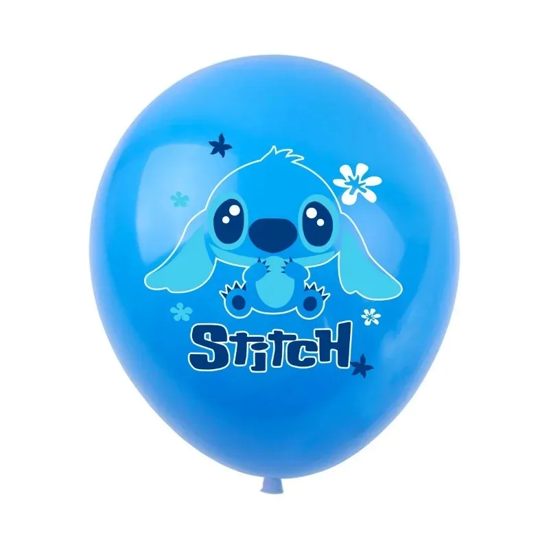 Disney Lilo & Stitch Latex Balloon Anime Cartoon Stitch Balloons Happy Birthday Party Decoration for Children's Toys Xmas Gifts