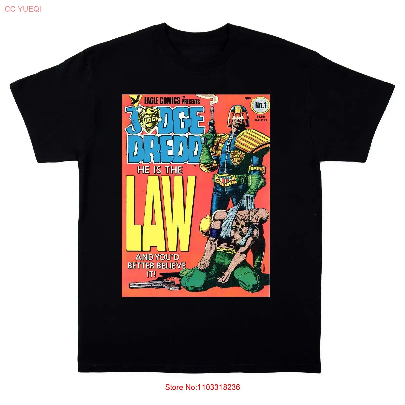 Judge Dredd #1 Comic Cover T-Shirt