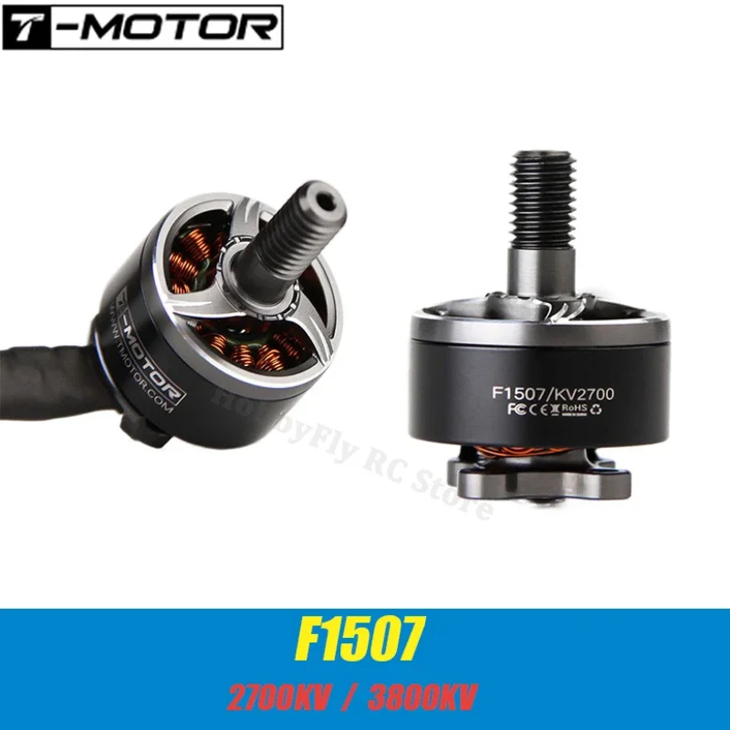 

T-Motor F1507 1507 2700KV 3-6S / 3800KV 3-4S Brushless Motor for Cinewhoop RC Drone FPV Racing CineWhoop BetaFPV