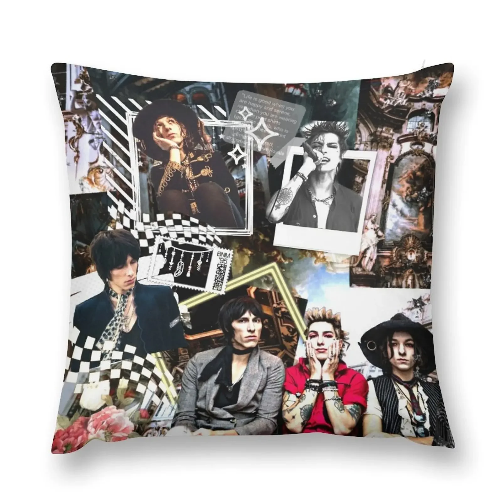 Palaye Royale Mix Up Throw Pillow Anime christmas ornaments 2025 pillow