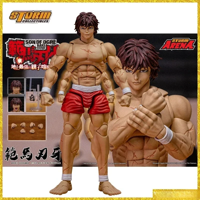 Preorden Original Storm Toys 1/12 escala Baki Hanma en Stock Anime colección de acción figuras modelo Juguetes