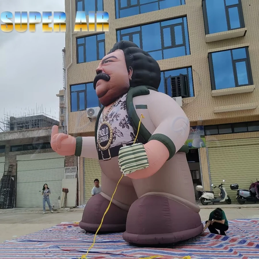 Large Inflatable Character Balloon Custom Airblown Mascot for Street Performances Night Club Decoration