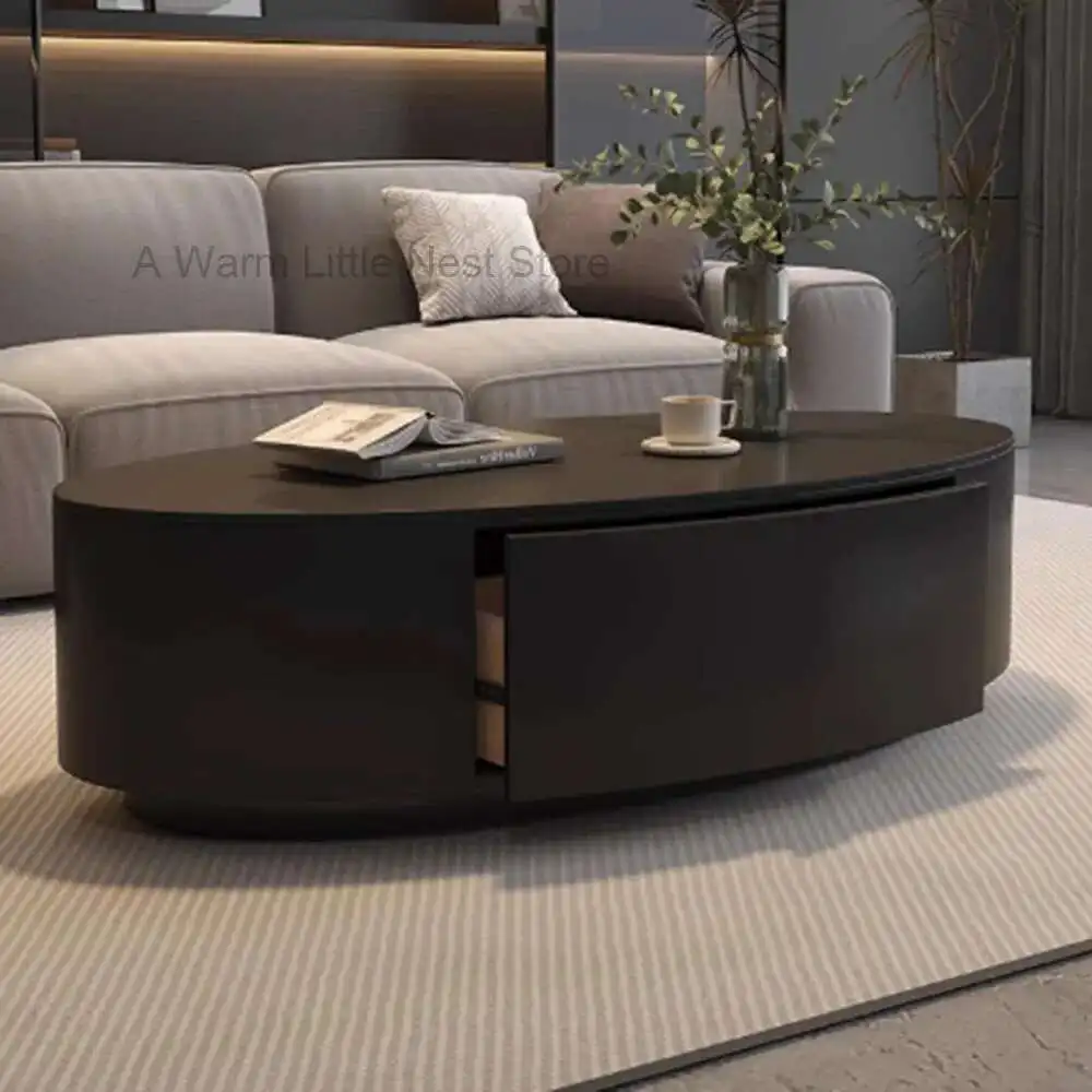

Minimalist Oval Coffee Tables Books Nordic Organizer Unique Breakfast Coffee Tables Storage Hallway Kaffee Tische Furniture