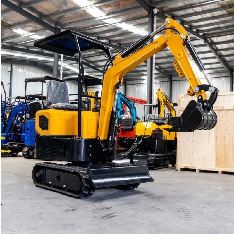 FOB Price Deposit HT10 1 Ton Mini Crawler Excavator Multifunctional Agricultural Ditching Digging Machine Direct Factory Supply