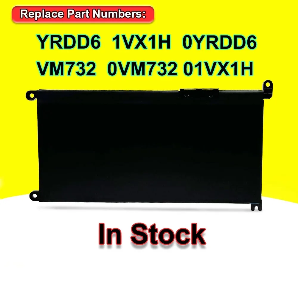 Imagem -02 - Bateria do Portátil para Dell Inspiron Yrdd6 11.4v 42wh 5481 5482 5485 5491 5591 5585 5480 Vostro 3491 3591 3490 3590 3401 3501 Series