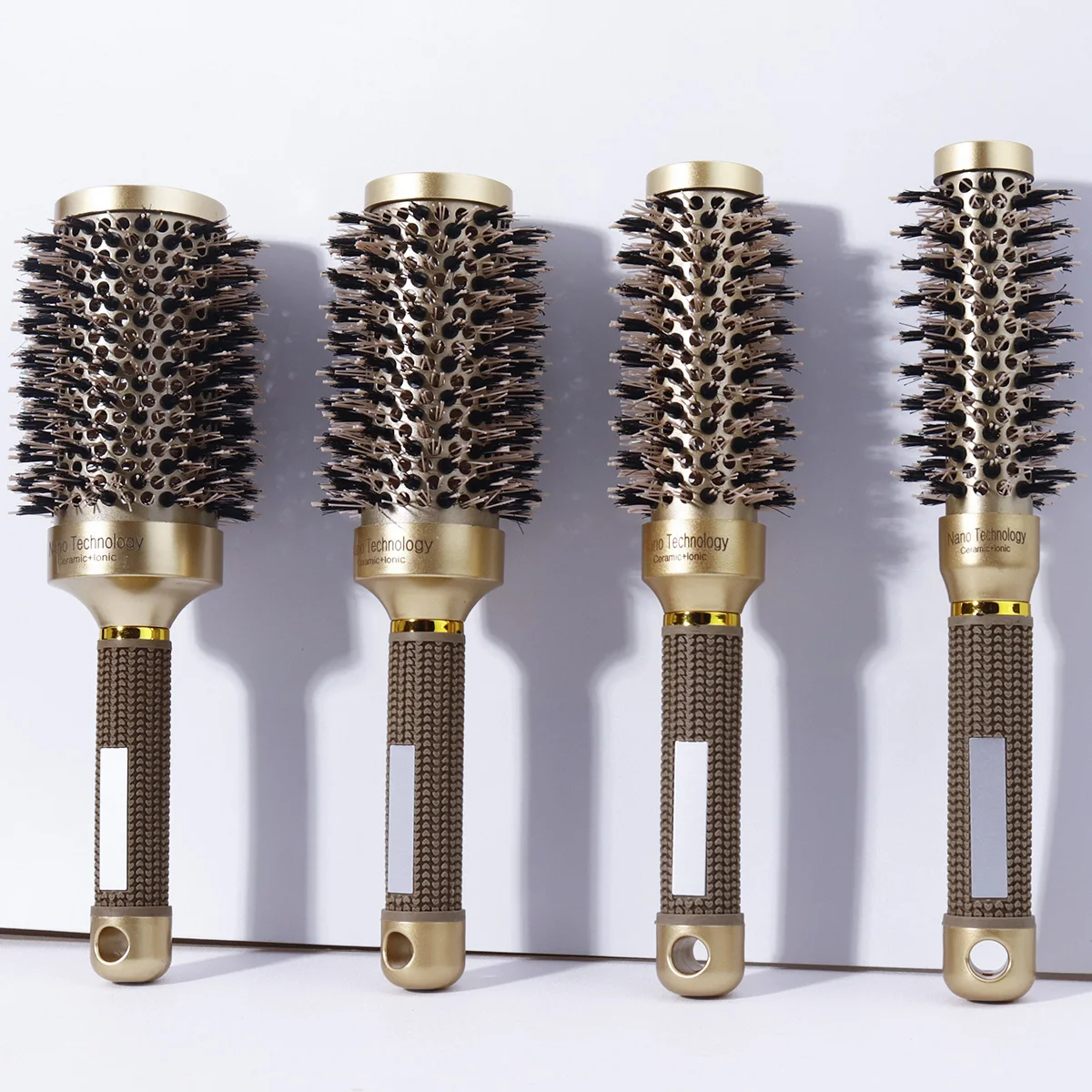 

1pc Salon Hairdressing Comb Curling Brush -4 Sizes, Aluminum Tube Cylinder Curling Brush, Hairdressing Salon Styling Tools