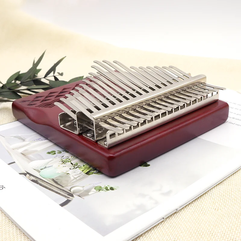 34 Key Kalimba Thumb Piano Chromatic Keys With Portable Case Double-layer Keys Premium Mahogany Mbira Instrument Gifts