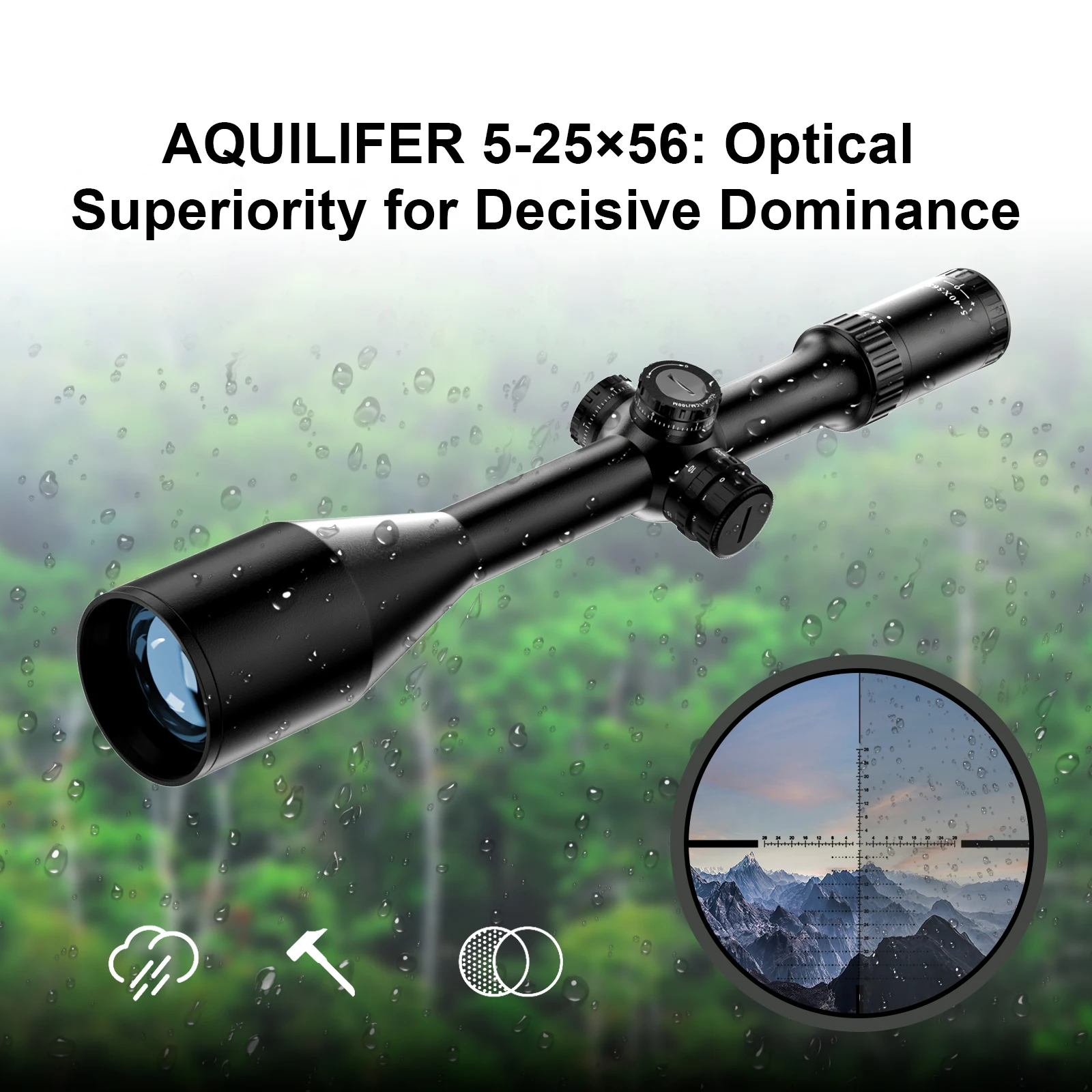 Aquilifer 5-25x56 FFP Rifle Scope Long-Range Sniper Hunting Military Optical Waterproof Fogproof Shockproof Gun Accessories