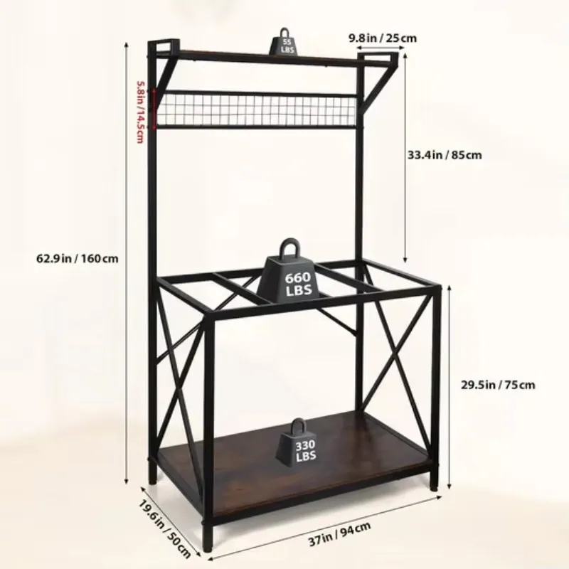 aquarium accessories Factory Custom Wholesale Detachable Fish Tank Stand with Hooks, Acrylic Fish Tank Metal Display Rack for St