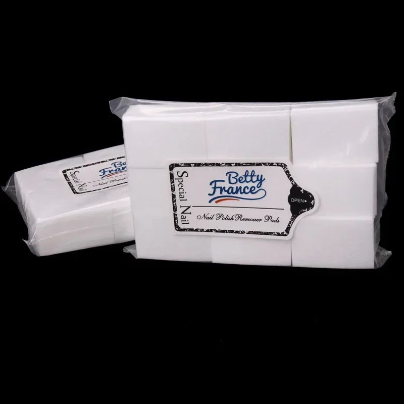 Nail Polish Remover Gel, Nail Cutton Pads, Manicure Pedicure Gel Tools, 600 Pcs Lint - Free Wipes Napkins