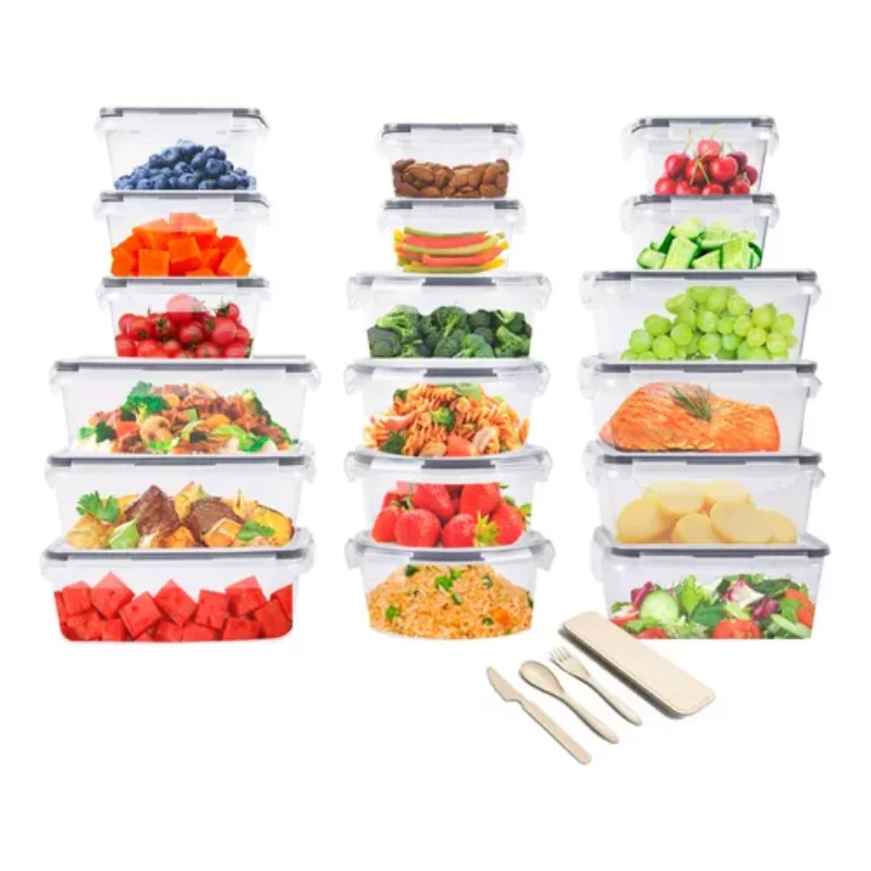 

18 sealed high- plastic containers - Zonetti and organization containers