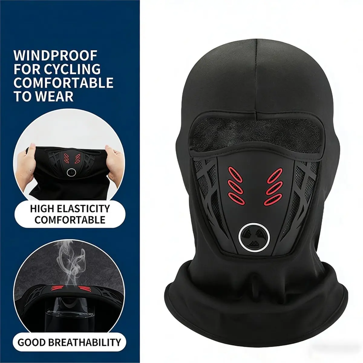 Compatible Winter Rider Warm Anti-Haze Balaclava Full Face Mask Winter Rider Warm Anti-Haze Balaclava Winter Rider Face Mask