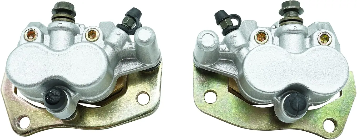 Left Right Brake Calipers & Pads for Yamaha Rhino 450 660 700 YXR450 YXR660 YXR700 5B4-2580T-01-00 5B4-2580U-01-00