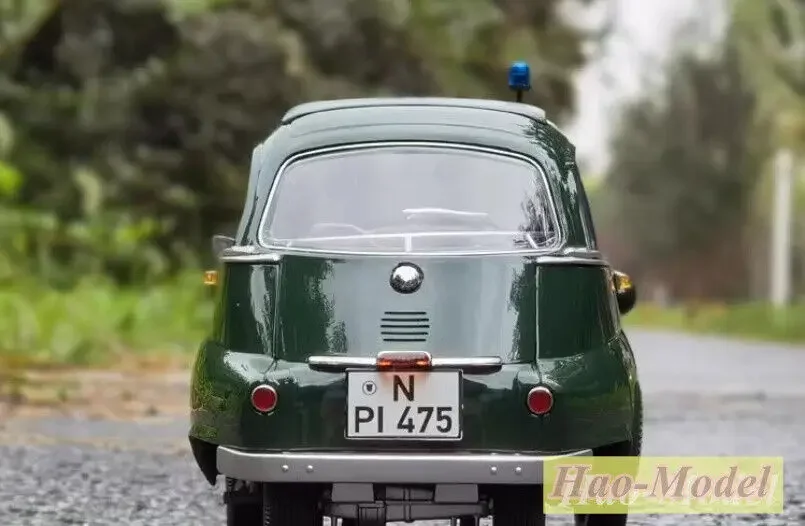 NZG 1:12 لـ Isetta 300 1958 سبيكة معدنية دييكاست نموذج سيارة لعب الأولاد هدايا عيد ميلاد هواية عرض مجموعة الحلي الأخضر