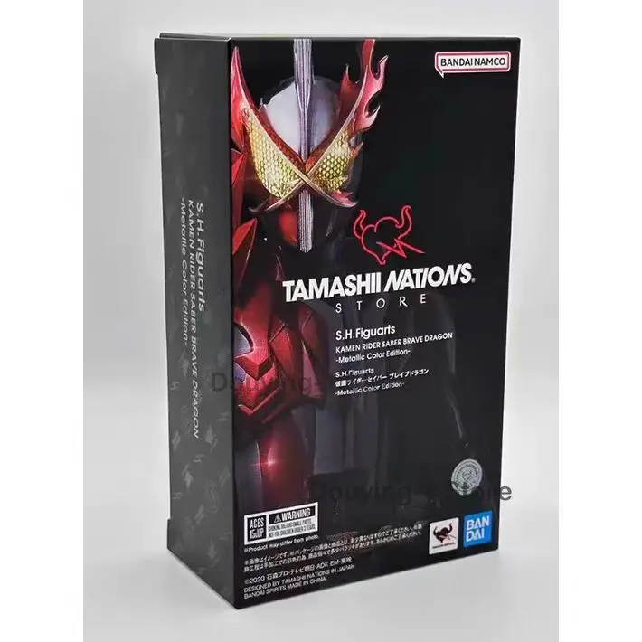 

In Stock BANDAI TNT Shf Kamen Rider Metal color plate Masked Rider Saber Dragon Of Courage Action Collection Figures Model
