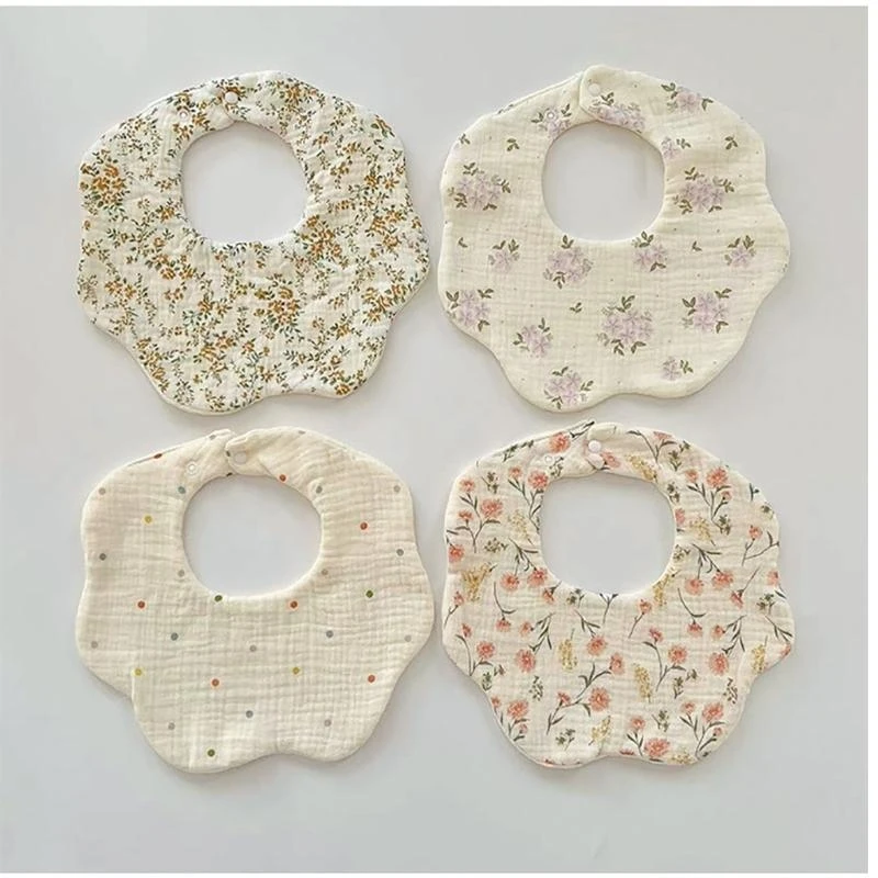 

Petal Feeding Bibs Newborn Infant Baby Bib Burp Cloths Baby Bib Drooling Apron G2TD