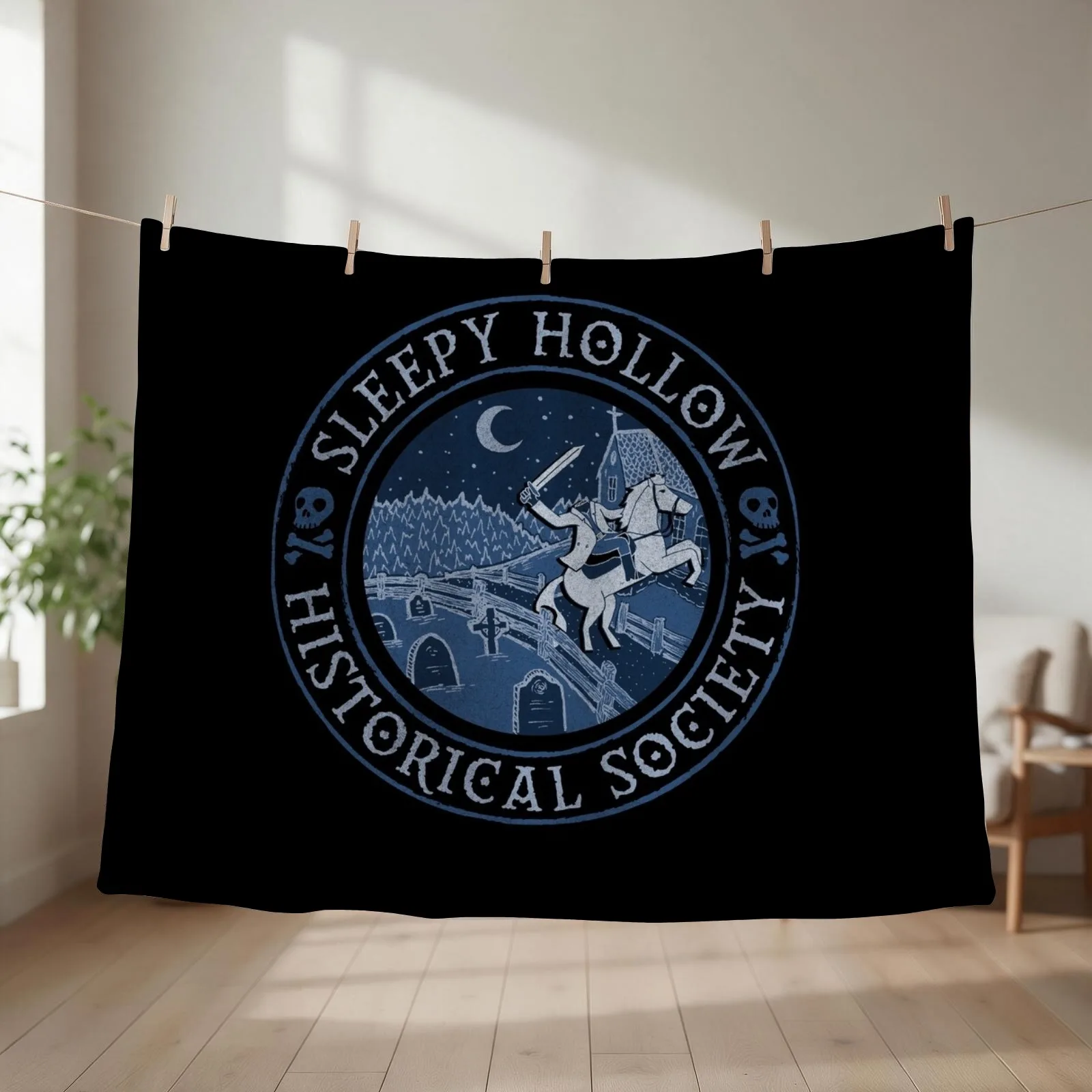 Sleepy Hollow Historical Society Throw Blanket Bed Fashionable Decoratives sofa bed Camping Blankets