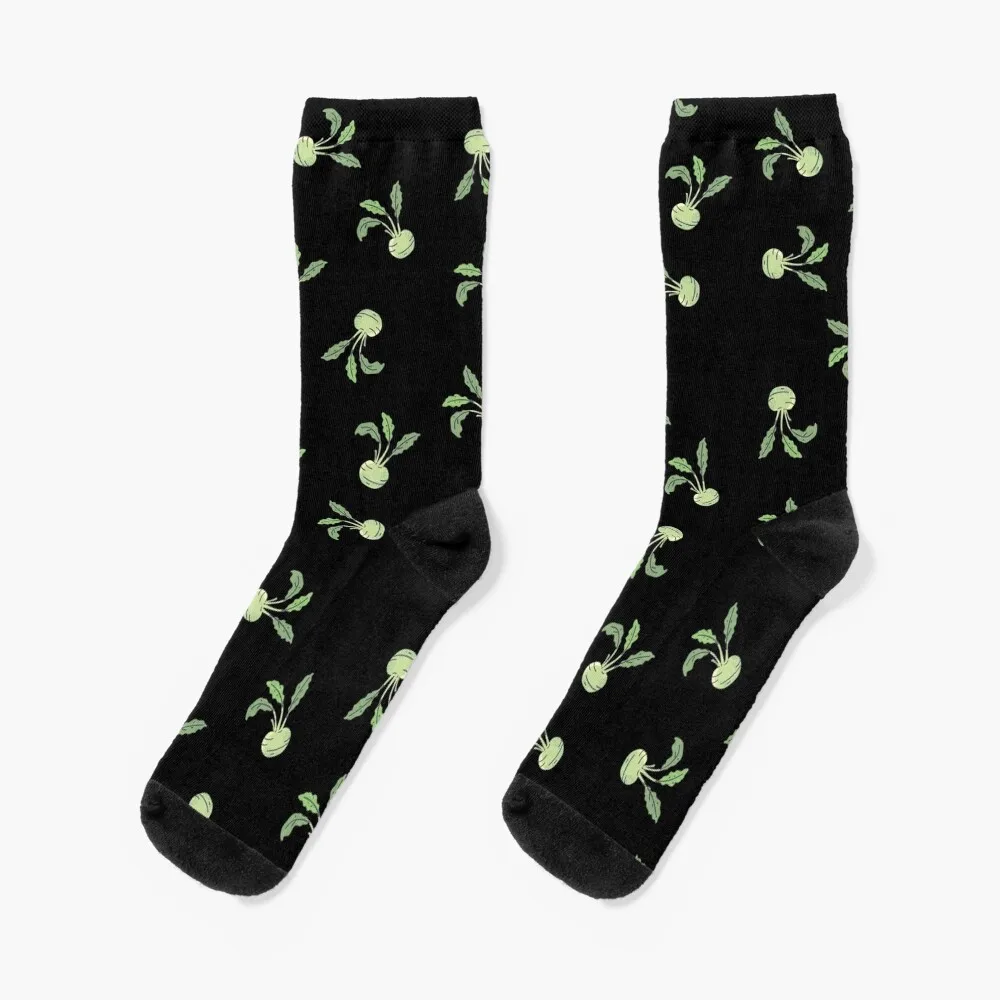 

Kohlrabi Pattern Socks floral christmas gift custom Men Socks Women's