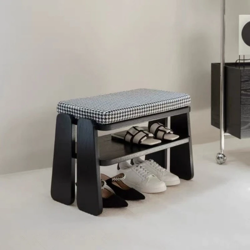 Home entrance low stool minimalist shoe stool bench bench ultra narrow