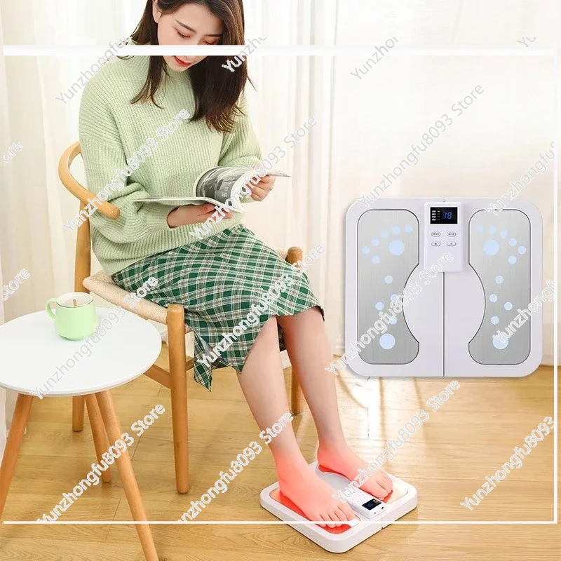 ‌Folding Foot Pulse Massage Machine USB Rechargeable Acupoint Stimulator Multi-Mode Adjustable Portable Meridian Activation D238