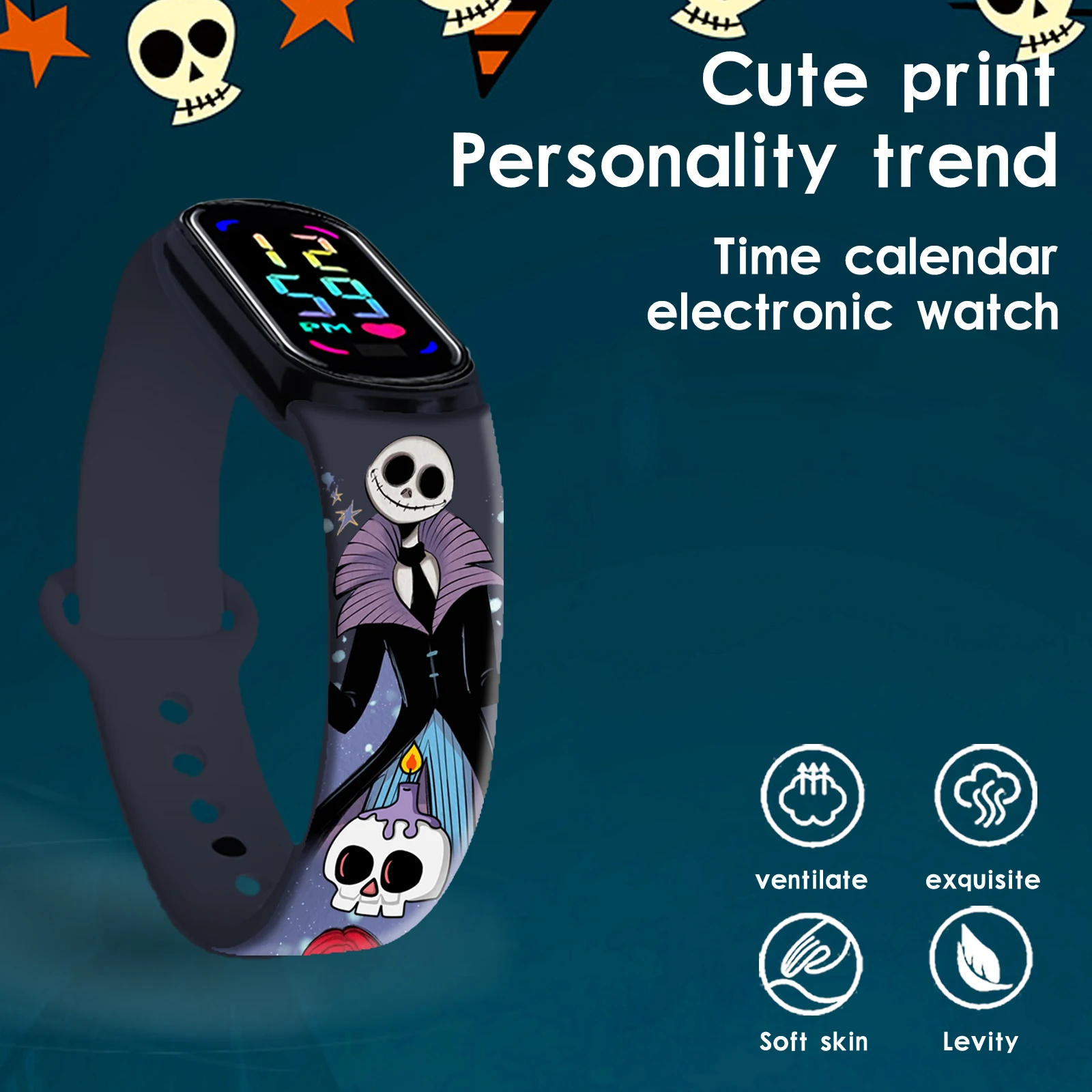 Pasek do zegarka Disney Hallow do Xiaomi Mi Band 7 6 5 4 3, wymienny pasek na nadgarstek, bransoletka do smartwatcha Mi Band, akcesoria