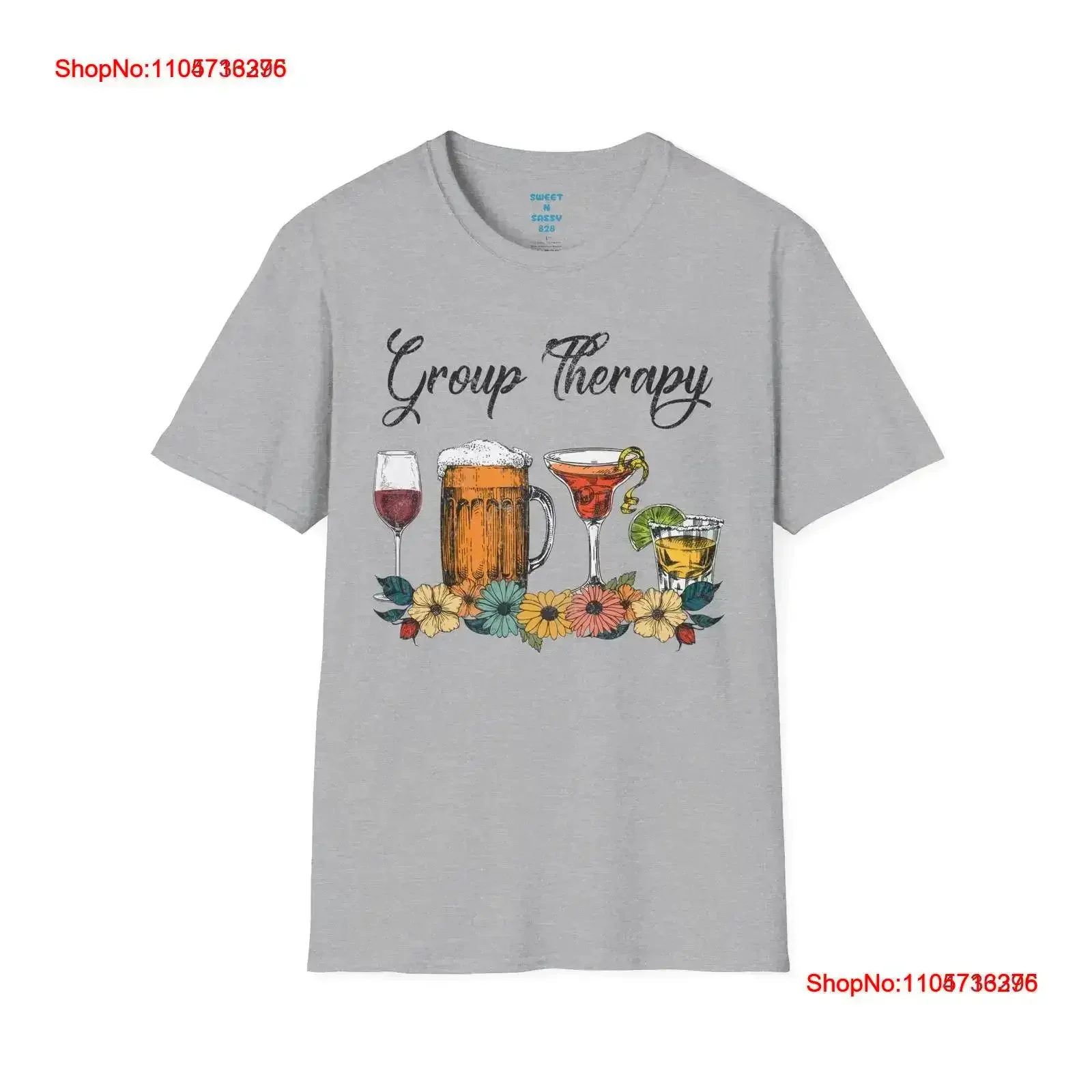 T-shirt thérapeutique sur le thème du groupe, drôle, humoristique, vintage, délavé, confortable, élégant, polyvalent, extensible, respirant