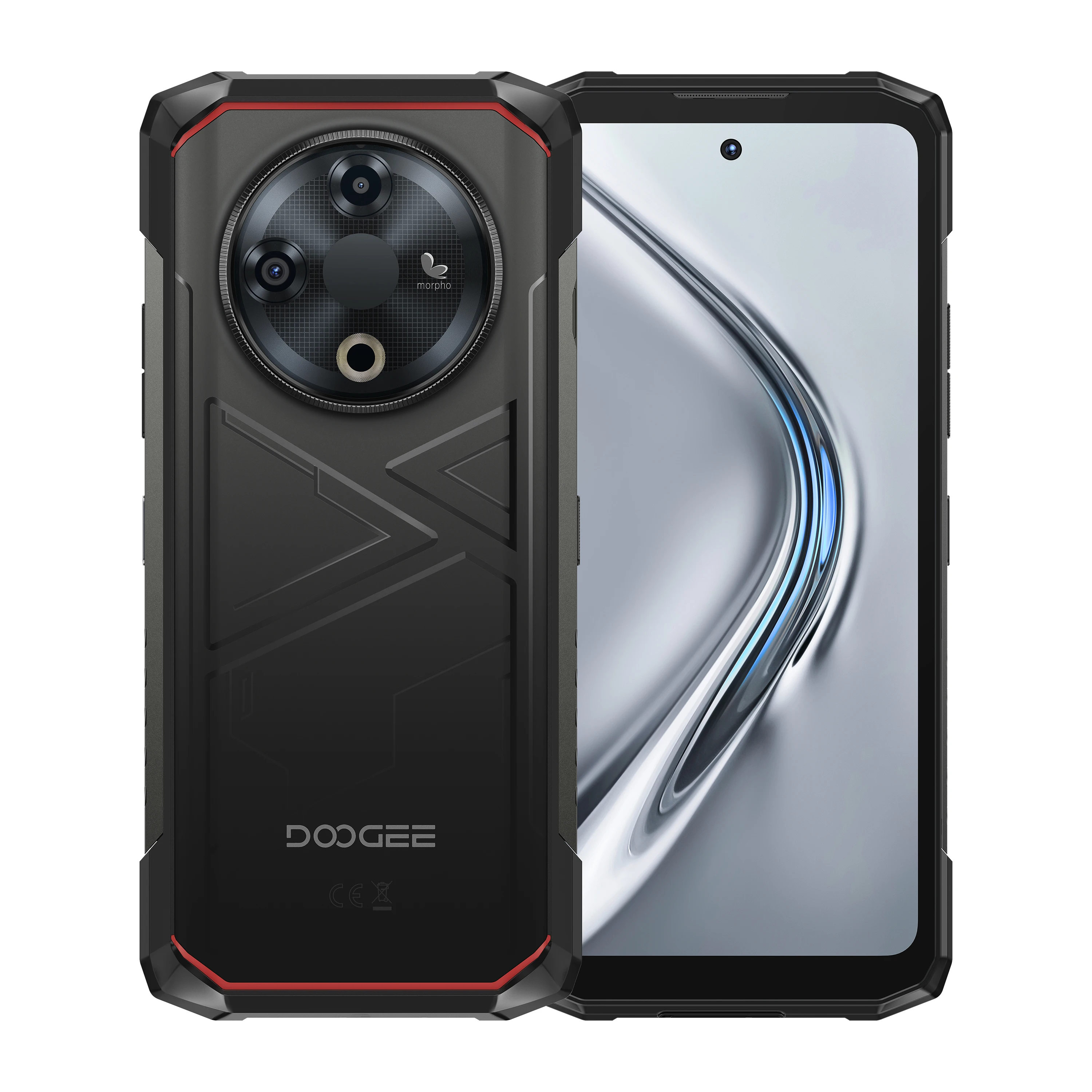 Téléphone à imagerie thermique DOOGEE Fire 6, 16 Go de RAM, 256 Go de ROM, écran de 6,56 pouces, appareil photo IA 50 MP, batterie de 10400 mAh, smartphone robuste Android 14
