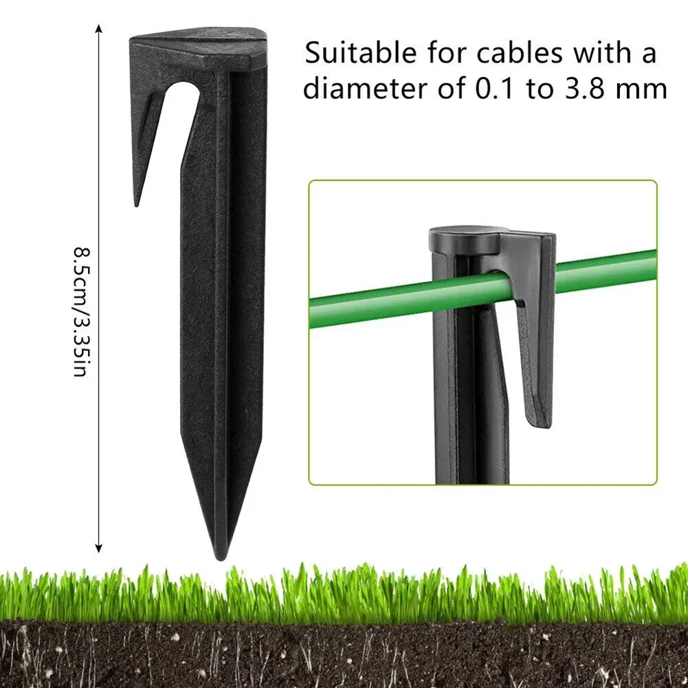 100Pcs Garden Lawn Mower Peg Boundary Nail Ground Spikes Fixing Pins For Laying Boundary Cables Robotic Lawn Mower Accessories