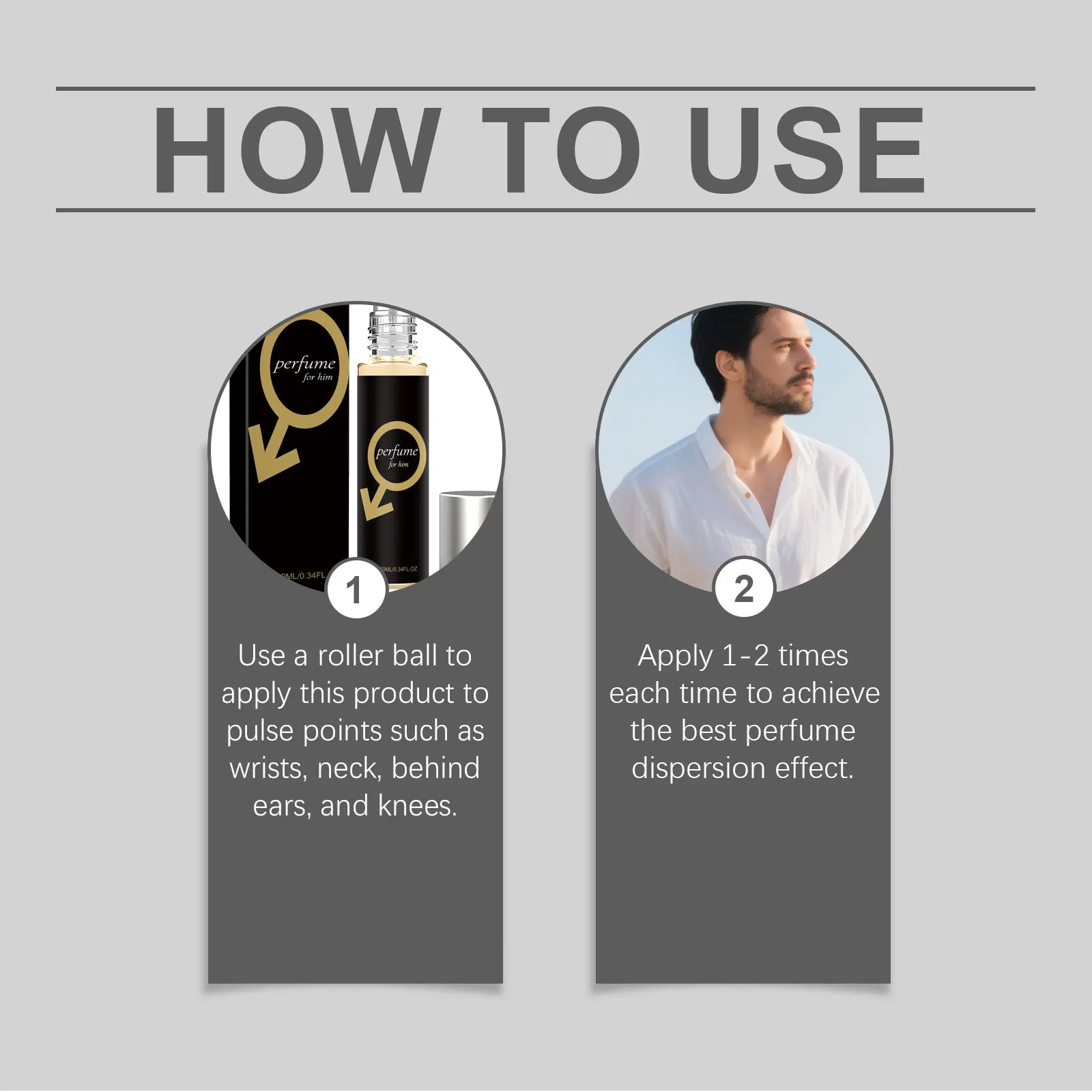 لفة كولونيا اليومية للرجال - تنبعث سحرًا، رائحة طازجة مقرمشة، طبيعية تدوم طويلاً، مناسبة لجميع المناسبات اليومية #2