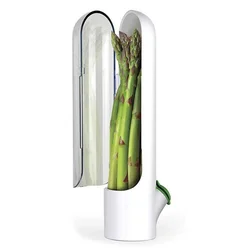 Vanilla Fresh-Keeping Greens Vegetables Cup Kitchen Herb Saver,Leaf Peeler Organizer Container