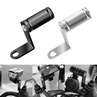 Moto Mirror Expander Bracket Motorcycle Accessories Multifunctional Phone Holder Levers Universal Adapter Holder Clamp Bar Alloy