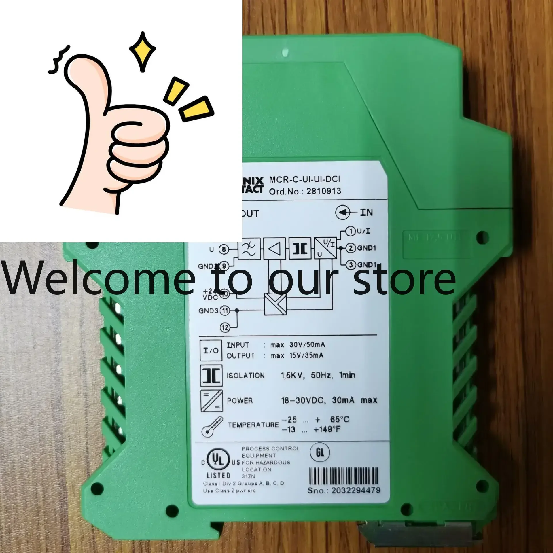 Free Shipping Promotion PHOENIX 2814113 MCR-T-UI-E Temperature Transmitter Spot, Hot Sale