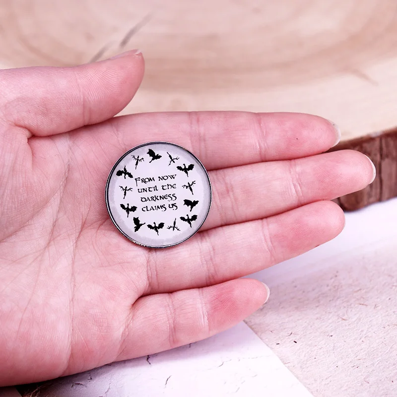 دبوس طية صدر المينا ، عرش من الزجاج يقتبس ، من الآن ، قبل أوامر الظلام #4