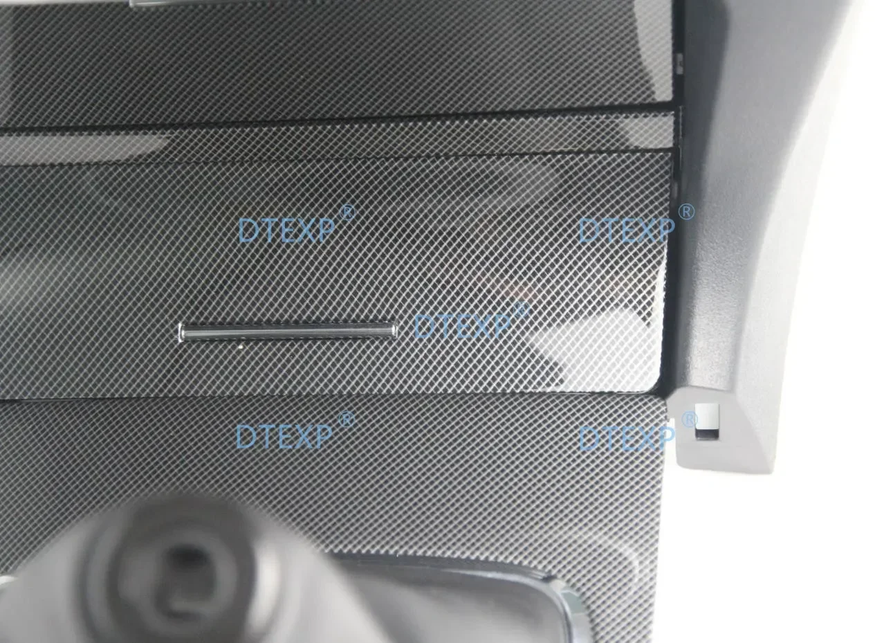 1 Pcs LHD Carbon Fiber Coating Shift or Gear Box Cover for Lancer CY 8010A189 Interior Board for Fortis MT Decoration for Evo