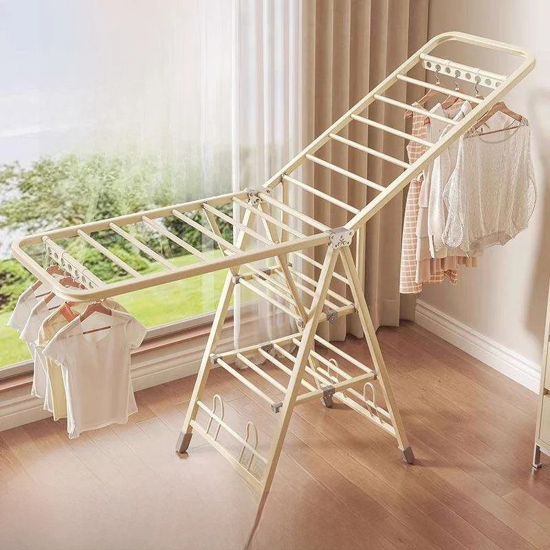 indoor-outdoor-free-standing-clothes-drying-rack-baby-clothesline-balcony-hanging-rod-blanket-drying-tool-portable-storage