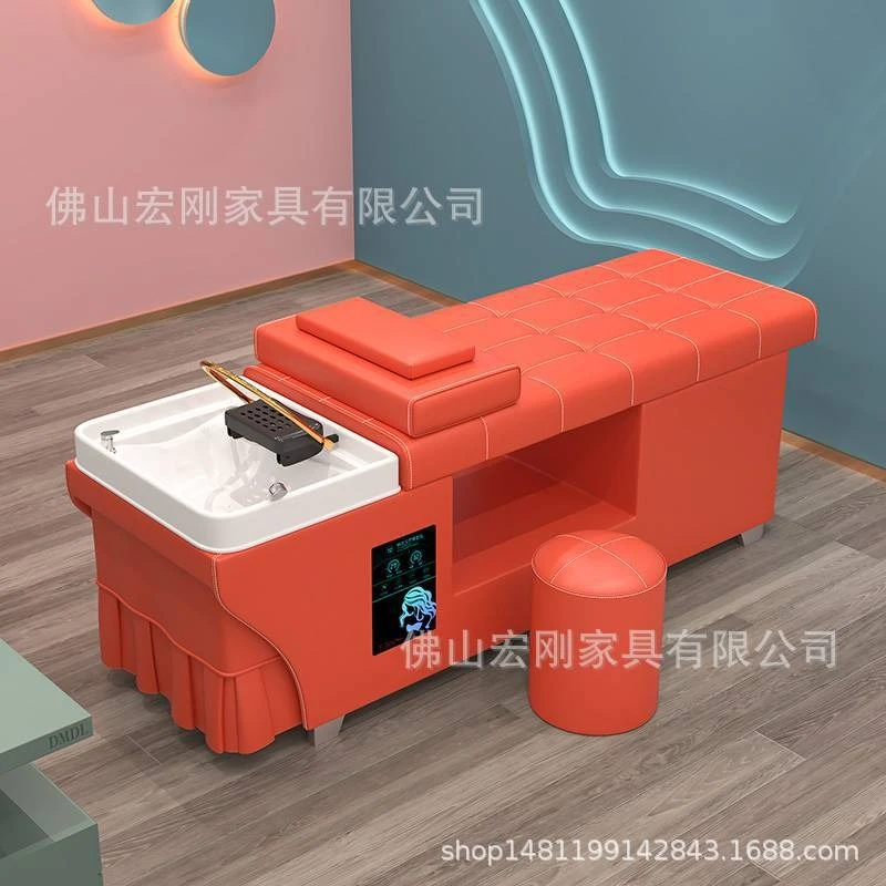 

Популярный тайский шампунь для салонов красоты с функцией массажа и паровой терапии, массажная кушетка для салонов красоты